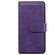 iPhone 13 Pro Multifunctional Magnetic Copper Buckle Horizontal Flip Solid Color Leather Case with 10 Card Slots & Wallet & Holder & Photo Frame  - Purple