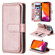 iPhone 13 Pro Multifunctional Magnetic Copper Buckle Horizontal Flip Solid Color Leather Case with 10 Card Slots & Wallet & Holder & Photo Frame  - Rose Gold