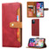 iPhone 13 Pro Calf Texture Double Fold Clasp Horizontal Flip Leather Case with Photo Frame & Holder & Card Slots & Wallet  - Red