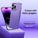 iPhone 13 Pro Frosted Metal Material Phone Case with Lens Protection - Purple