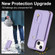 iPhone 13 Pro Wristband Vertical Flip Wallet Back Cover Phone Case - Purple