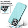 iPhone 13 Pro Double Buckle Rhombic PU Leather Phone Case - Blue