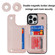 iPhone 13 Pro Double Buckle Rhombic PU Leather Phone Case - Rose Gold
