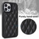 iPhone 13 Pro Double Buckle Rhombic PU Leather Phone Case - Black