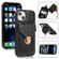 iPhone 13 Pro Fashion Buckle Protective Case with Holder & Card Slot & Wallet & Lanyard  - Black