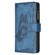 iPhone 13 Pro Flying Butterfly Embossing Pattern Zipper Horizontal Flip Leather Case with Holder & Card Slots & Wallet  - Blue