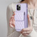 iPhone 13 Pro Vertical Wallet Rhombic Leather Phone Case - Purple