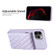 iPhone 13 Pro Vertical Wallet Rhombic Leather Phone Case - Purple