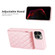 iPhone 13 Pro Vertical Wallet Rhombic Leather Phone Case - Pink