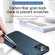 iPhone 13 Pro SULADA Luxury 3D Carbon Fiber Textured Metal + TPU Frame Phone Case - Black