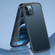 iPhone 13 Pro SULADA Luxury 3D Carbon Fiber Textured Metal + TPU Frame Phone Case - Sea Blue