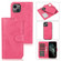 iPhone 13 Pro Retro 2 in 1 Detachable Horizontal Flip Leather Case with Card Slots & Wallet  - Pink