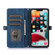 iPhone 13 Pro Zipper Card Slot Buckle Wallet Leather Phone Case - Blue