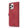 iPhone 13 Pro Zipper Card Slot Buckle Wallet Leather Phone Case - Red