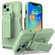 iPhone 13 Pro Explorer Series Back Clip Holder PC Phone Case  - Cyan