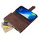 iPhone 13 Pro Multifunctional Phone Leather Case with Card Slot & Holder & Zipper Wallet & Photo Frame  - Coffee