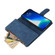 iPhone 13 Pro Multifunctional Phone Leather Case with Card Slot & Holder & Zipper Wallet & Photo Frame  - Blue