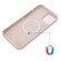 iPhone 13 Pro Shockproof Silicone Magnetic Magsafe Case  - Sand Pink
