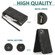 iPhone 13 Pro Skin-feel Crazy Horse Texture Zipper Wallet Bag Horizontal Flip Leather Case with Holder & Card Slots & Wallet & Lanyard  - Black