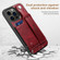 iPhone 13 Pro Suteni 215 Wrist Strap PU Phone Case  - Red