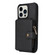 iPhone 13 Pro Zipper Shockproof Protective Phone Case  - Black
