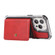 iPhone 13 Pro Wallet Card Shockproof Phone Case  - Red