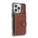 iPhone 13 Pro Wallet Card Shockproof Phone Case  - Brown