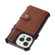 iPhone 13 Pro Wallet Card Shockproof Phone Case  - Brown