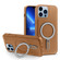 iPhone 13 Pro MagSafe Magnetic Holder Phone Case - Brown