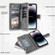 iPhone 13 Pro Multi-Card Totem Zipper Leather Phone Case - Grey