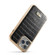 iPhone 13 Pro Fierre Shann Crocodile Texture Electroplating PU Phone Case  - Black