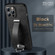 iPhone 13 Pro SULADA Cool Series PC + Leather Texture Skin Feel Shockproof Phone Case   - Black