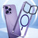 iPhone 13 Pro MagSafe Magnetic Invisible Holder Transparent Phone Case - Purple