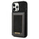 iPhone 13 Pro N.BEKUS Vertical Flip Card Slot RFID Phone Case  - Black