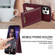 iPhone 13 Pro N.BEKUS Vertical Flip Card Slot RFID Phone Case  - Wine Red