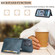 iPhone 13 Pro Zipper Wallet Bag PU Back Cover Shockrpoof Phone Case with Holder & Card Slots & Wallet  - Blue