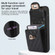 iPhone 13 Pro Card Slot Leather Phone Case - Black
