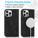 iPhone 13 Pro Wireless Charging Magsafe Leather Phone Case  - Black