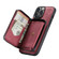 iPhone 13 Pro JEEHOOD Magnetic Zipper Horizontal Flip Leather Case with Holder & Card Slot & Wallet  - Red