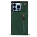 iPhone 13 Pro Cross-body Zipper Square Phone Case with Holder  - Green