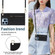 iPhone 13 Pro Cross-body Zipper Square Phone Case with Holder  - Black