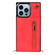 iPhone 13 Pro Cross-body Zipper Square Phone Case with Holder  - Red