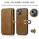 iPhone 13 Pro Strong Magnetic Detachable Horizontal Flip Leather Case with Card Slots & Wallet  - Brown