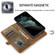 iPhone 13 Pro Strong Magnetic Detachable Horizontal Flip Leather Case with Card Slots & Wallet  - Brown