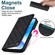 iPhone 13 Pro Rhombic MagSafe RFID Anti-Theft Wallet Leather Phone Case - Black