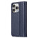 iPhone 13 Pro GEBEI PU+TPU Horizontal Flip Protective Case with Holder & Card Slots  - Blue