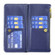 iPhone 13 Pro Diamond Lattice Zipper Wallet Leather Flip Phone Case  - Blue