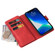 iPhone 13 Pro Skin Feel PU + TPU Horizontal Flip Leather Case with Holder & 15 Cards Slot & Wallet & Zipper Pocket & Lanyard  - Red