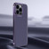 iPhone 13 Pro Litchi Texture Genuine Leather Phone Case - Purple