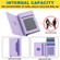 iPhone 13 Pro RFID Anti-theft Detachable Card Bag Leather Phone Case - Purple